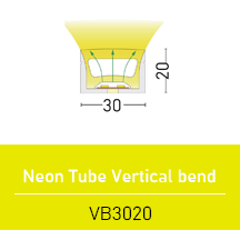 Silicone neon tube 3020